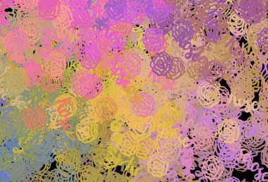 Soyut şekilli ışık çok renkli vektör arkaplanı. Modern tarzda değişen renkli kaotik formlar. Web siteniz için basit tasarım.