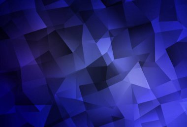 Koyu mor vektör eğimli üçgen dokusu. Üçgenli renkli soyut çizimler. Broşürünüz için yepyeni bir tasarım..