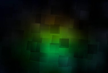 Koyu yeşil, kırmızı vektör düzeni çizgiler, dikdörtgenler. Soyut arkaplanda dikdörtgenler ve renkli gradyanlar. Reklamlar için desen.