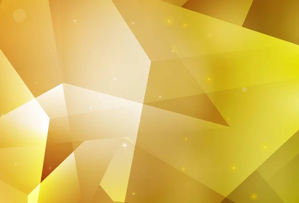 Темно Жовтий Векторний Фон Лініями Трикутниками Сучасна Абстрактна Ілюстрація Різнокольоровими — стоковий вектор