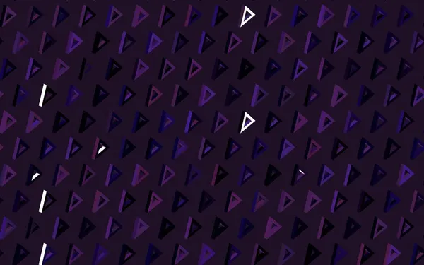 ポリゴンスタイルのダークパープルベクトルパターン 三角形で抽象的なイラストをキラキラさせます 携帯電話の背景 — ストックベクタ