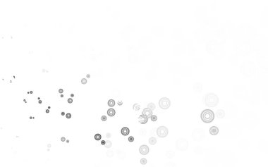 Lekeli açık gri vektör arkaplanı. Doğa tarzında renkli baloncuklu soyut illüstrasyon. Duvar kağıtlarının dokusu için desen.