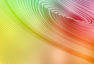 Açık yeşil, kırmızı çizgili vektör arka plan. Kavisli çizgilerden oluşan parlak bir illüstrasyon. Posterler ve afişler için iş tasarımı.