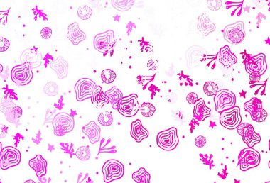 Açık mavi, rastgele şekilli kırmızı vektör deseni. Renkli rastgele şekillerle modern soyut illüstrasyon. Kartvizitiniz için modern tasarım.