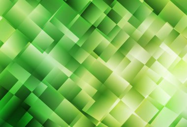 Açık yeşil, eşkenar dörtgenli sarı vektör arkaplan. Renkli dikdörtgenlerle modern soyut çizimler. İniş sayfası için modern şablon.