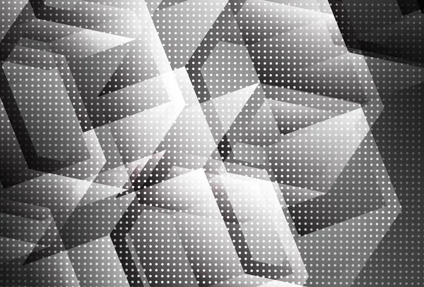 Gabarit Vectoriel Gris Clair Style Hexagonal Illustration Abstraite Avec Hexagones — Image vectorielle