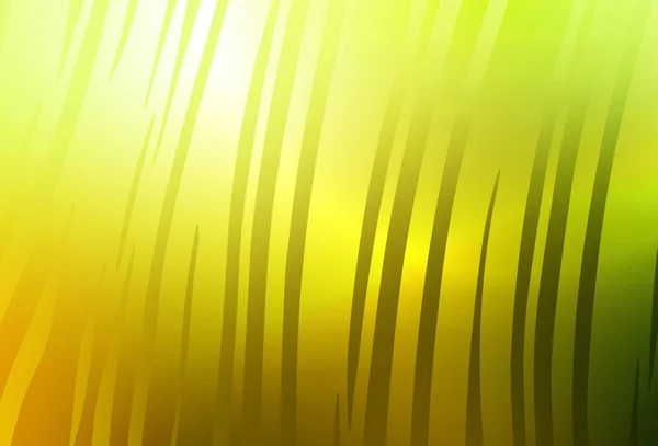 Světle Zelená Žlutý Vektor Rozmazal Jasný Vzor Zářící Barevné Ilustrace — Stockový vektor
