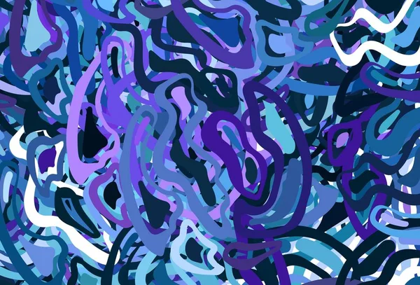 Rose Foncé Fond Vectoriel Bleu Avec Des Lignes Irisées Illustration — Image vectorielle
