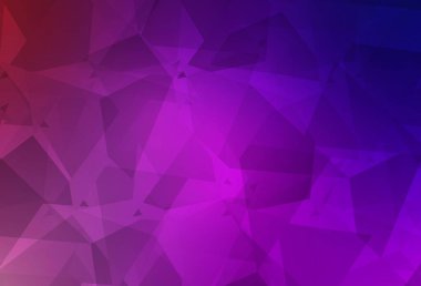 Açık Mor, pembe vektör desenli ve rastgele çokgonallı. Soyut gradyan şekilli basit renkli çizimler. Web siteniz için basit tasarım.