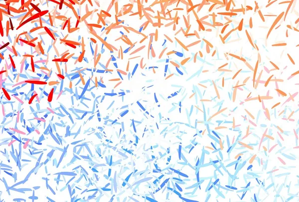 Açık mavi, sarı vektör arkaplan ve düz çizgiler. Soyut şablon üzerinde çizgileri olan renkli, parlak bir illüstrasyon. Reklamınız, posteriniz, afişiniz için en iyi tasarım.