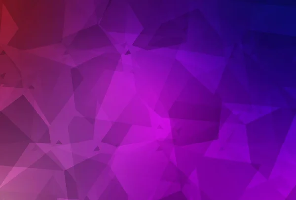 Luz Púrpura Patrón Vectorial Rosa Con Polígonos Aleatorios Ilustración Colorida — Vector de stock