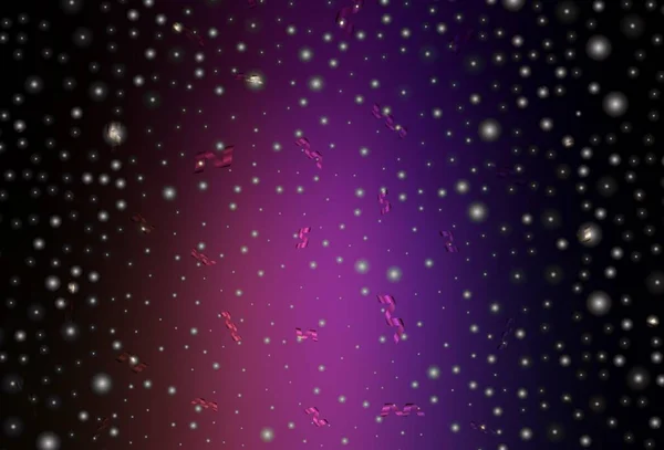 Темно Фиолетовая Розовая Векторная Компоновка Новогоднем Стиле Красочная Иллюстрация Рождественскими — стоковый вектор