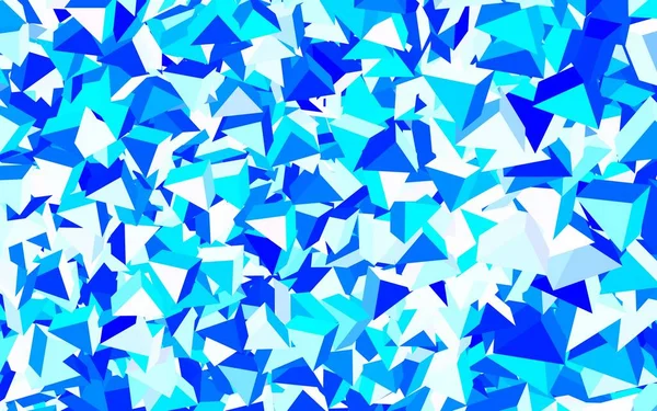 Hellblaue Vektortextur Mit Dreieckigem Stil Schöne Illustration Mit Dreiecken Naturstil — Stockvektor