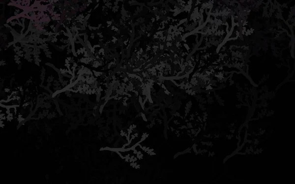 Vetor Cinza Escuro Design Abstrato Com Árvores Galhos Glitter Ilustração — Vetor de Stock