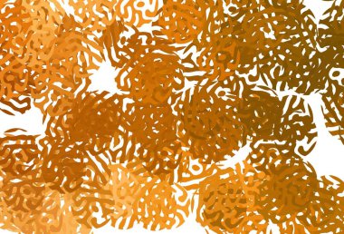 Memphis şekilli Light Orange vektör arkaplanı. Soyut tarzda rengarenk gradyan şekilleri olan bir resim. Bir cep telefonu için arka plan.