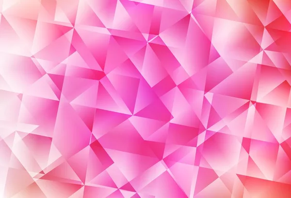 Modèle Mosaïque Triangle Vectoriel Rose Clair Illustration Abstraite Scintillante Avec — Image vectorielle