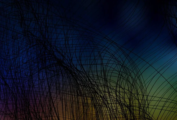 Темний Багатобарвний Вектор Текстури Вигнутими Лініями Повністю Нова Барвиста Ілюстрація — стоковий вектор
