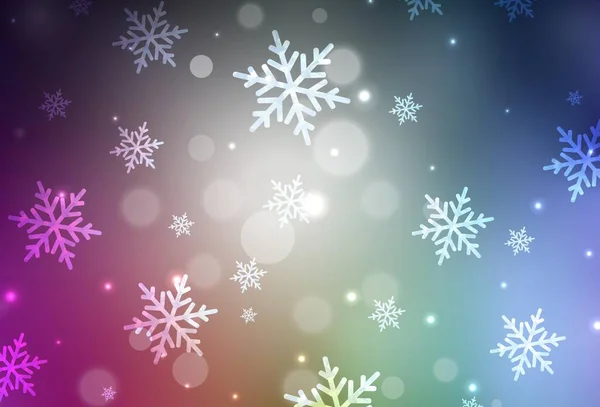 Fond Vectoriel Multicolore Foncé Dans Style Noël Design Coloré Dans — Image vectorielle