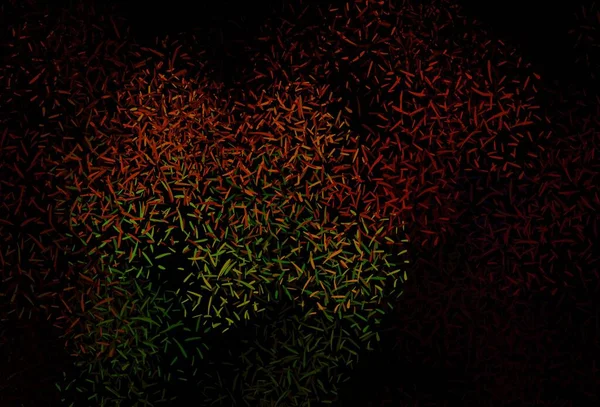 Темно Зеленая Красная Векторная Текстура Цветными Линиями Размытый Декоративный Дизайн — стоковый вектор