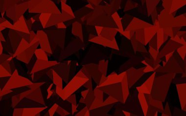 Koyu kahverengi vektör arkaplanı çizgiler, üçgenler. Renkli üçgenlerin olduğu bir resim. Web siteniz için basit tasarım.