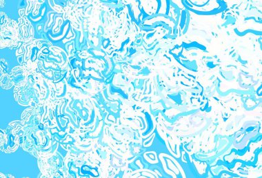 Açık mavi, rastgele şekilli sarı vektör deseni. Renkli rastgele şekillerle modern soyut illüstrasyon. Kartvizitiniz için modern tasarım.