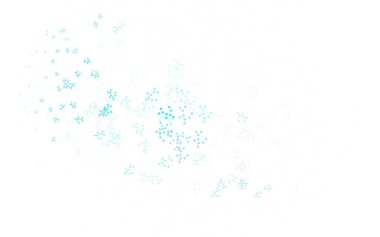 Açık Pembe, yapay zeka yapısına sahip mavi vektör şablonu. Yapay zekanın bağlantı ve noktalarıyla soyut illüstrasyon. Poster ve teknoloji sembolü.