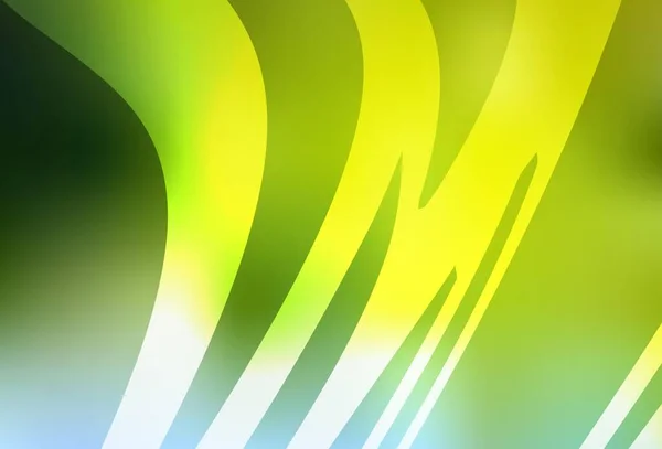 Licht Groen Geel Vector Kleurrijke Vervagen Achtergrond Kleurrijke Abstracte Illustratie — Stockvector