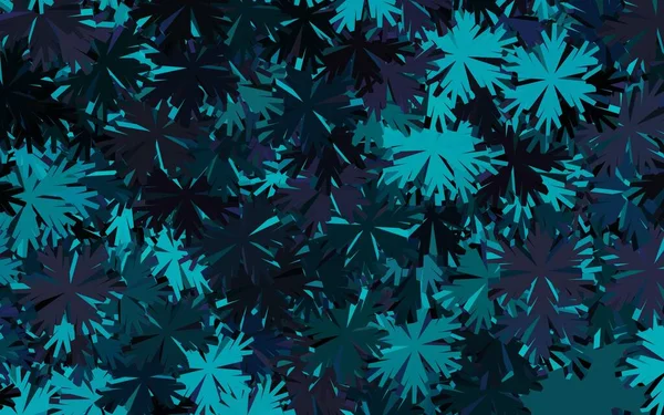 Koyu pembe, çiçekli mavi vektör zarif arkaplan. Beyaz arka planda gradyanı olan çiçekler. Web ve broşürler için elle boyanmış tasarım.