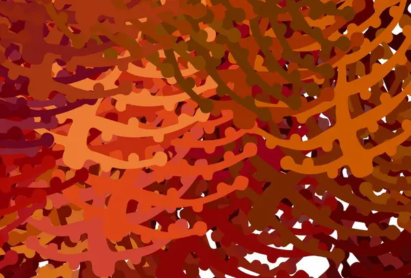 Dark Red Yellow Vector Backdrop Memphis Shapes Εικονογράφηση Πολύχρωμα Σχήματα — Διανυσματικό Αρχείο