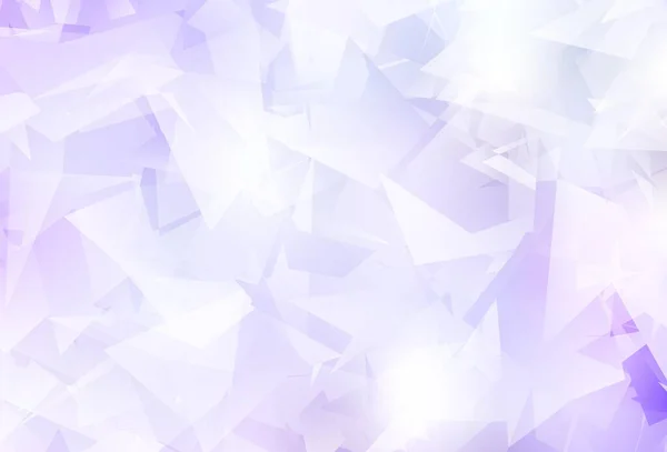 Fond Polygonal Vecteur Violet Clair Illustration Colorée Brillante Avec Des — Image vectorielle