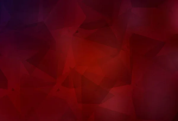 Fond Vectoriel Rouge Foncé Avec Des Polygonaux Abstraits Design Décoratif — Image vectorielle