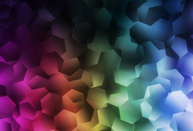 Dark Multicolor vektörü üçgen arka plan parlıyor. Çokgen biçiminde, gradyan ile renkli çizimler. Cep telefonunun arka planının şablonu.