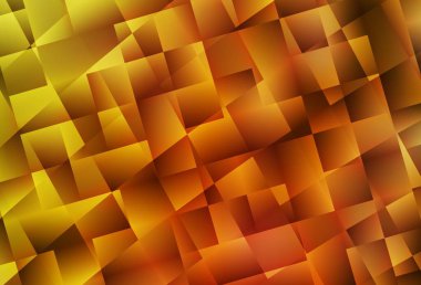 Açık Turuncu vektör deseni kare biçiminde. Dikdörtgenleri ve kareleri olan güzel bir çizim. İş ilanları, broşürler, broşürler için desen