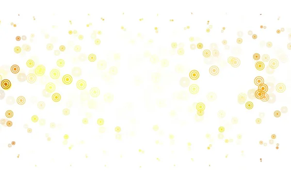 Светло Зеленый Желтый Векторный Фон Пузырями Современная Абстрактная Иллюстрация Красочными — стоковый вектор