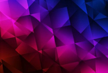 Koyu mavi, kırmızı vektör soyut çokgen desen. Origami tarzında gradyan ile geometrik çizim. Arkaplanlarınız için desenli desen.