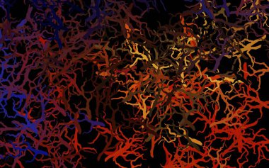 Koyu pembe, sarı vektör soyut dizayn yapraklı, dallı. Beyaz arka planda gradyanı olan yapraklar ve dallar. İşiniz için en iyi tasarım..