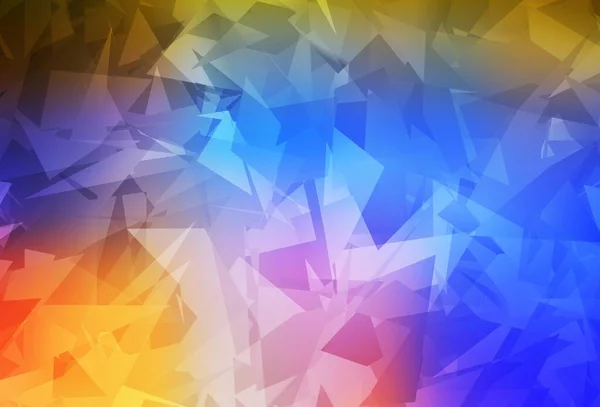 Fond Vectoriel Multicolore Clair Avec Des Formes Polygonales Illustration Avec — Image vectorielle