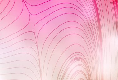 Açık Pembe, sarı çizgili vektör arkaplanı. Değişken çizgileri olan renkli geometrik örnek. Markan için yeni kompozisyon.