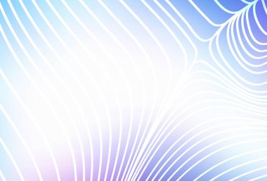 Açık pembe, düz çizgileri olan mavi vektör arkaplan. Bulanık arkaplanda gradyanı olan çizgiler. Reklamlar, posterler, afişler için desen.