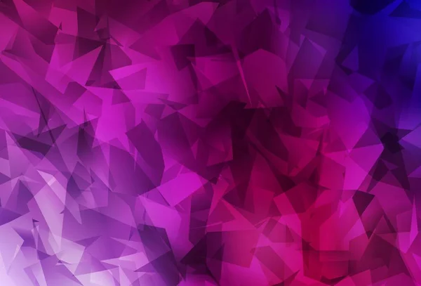 Violet Foncé Vecteur Rose Brillant Fond Triangulaire Illustration Géométrique Créative — Image vectorielle