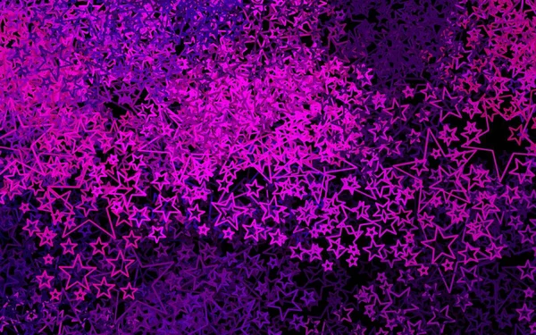 Темно Фиолетовый Вектор Маленькими Большими Звездами Современная Геометрическая Абстрактная Иллюстрация — стоковый вектор