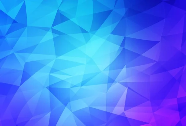 Светло Розовый Синий Векторный Треугольник Мозаичный Фон Красочная Абстрактная Иллюстрация — стоковый вектор