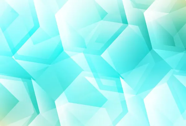 Light Green Vector Texture Colorful Hexagons Colorful Hexagons Blur Backdrop — Stock Vector