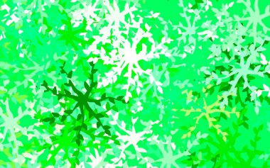 Soyut şekilli açık yeşil vektör arkaplanı. Renkli rastgele şekillerle modern soyut illüstrasyon. Web siteniz için basit tasarım.