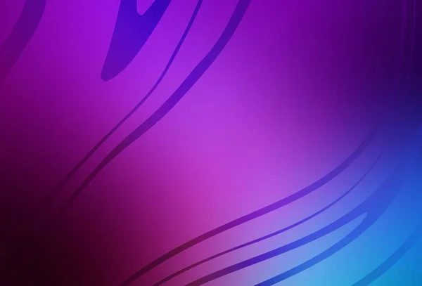 Світло Рожевий Синій Векторний Фон Вигнутими Лініями Яскраві Барвисті Ілюстрації — стоковий вектор