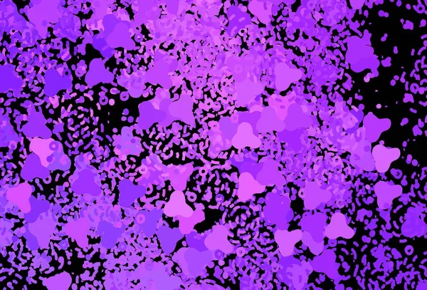 带有抽象形式的深紫色矢量纹理 现代抽象的图解与彩色的随机形式 壁纸精美的设计 — 图库矢量图片