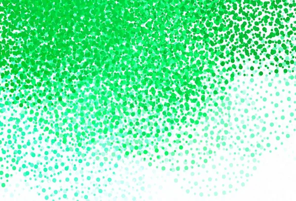 Světle Zelená Žlutá Vektorová Textura Disky Ilustrace Množinou Zářících Barevných — Stockový vektor