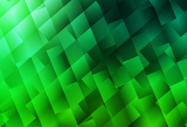 Kare şeklinde koyu yeşil vektör deseni. Dikdörtgen şekilli soyut çizimler. İş ilanları, broşürler, broşürler için desen