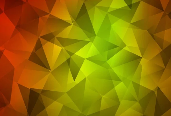 深红色 黄色矢量抽象多边形背景 用三角形显示五彩缤纷的图画 全新的横幅模板 — 图库矢量图片