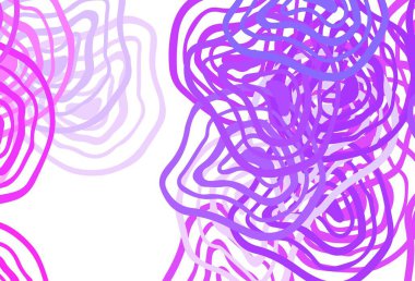 Açık Mor, eğri çizgileri olan pembe vektör dokusu. Basit ve eğik renkte renkli bir tasvir. İşiniz için en renkli tasarım..
